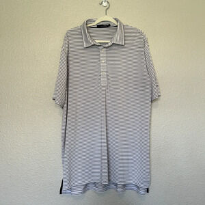 Ralph Lauren RLX Golf Polo PHX Country Club Men's XXL Grey Striped